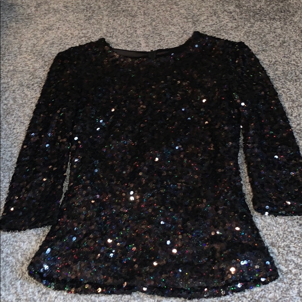 French connection black sparkly top✨🖤